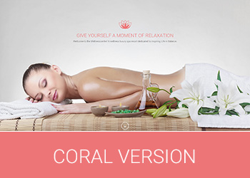 Wellness Center Landing Page Coral